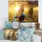 Designart - Sea Mermaid with Ghost Ship - Seascape Canvas Art Print
